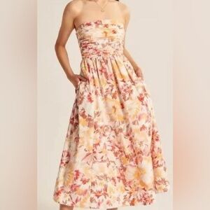 Abercrombie and Fitch poplin midi dress